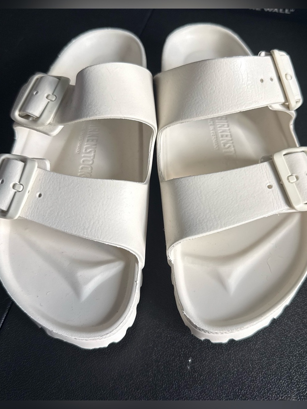 Birkenstock White Arizona EVA Sandals